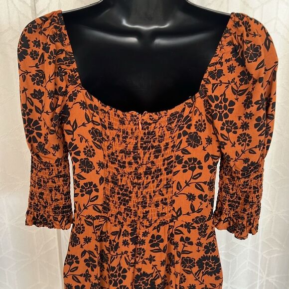 Francesca’s Blue Rain Floral Mini Dress - Picture 5 of 6